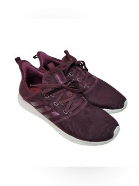 Adidas Womens Cloudform Pure Red Running Shoes Sneaker‎ Sz  8.5